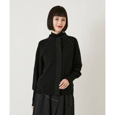 【小さいサイズ】スタッズアクセントニットカーディガン