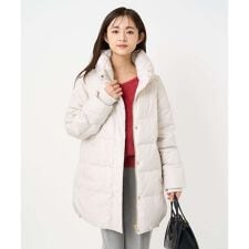 【小さいサイズ】ベーシックタフタ ミドルダウンコート/撥水加工