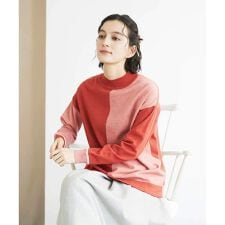 バイカラーニット