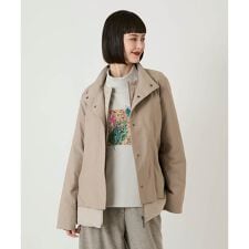 【小さいサイズ】レイヤード風ツイルダウンコート