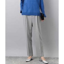 【小さいサイズ】ツイード調両面起毛テーパードパンツ/洗える