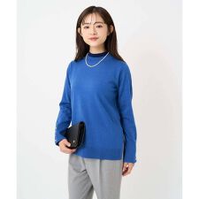 【小さいサイズ】配色レイヤードデザインニット/洗える