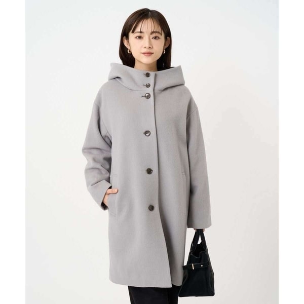 S・Mサイズ】イタリア製素材スライバーチェックコート | リリアン