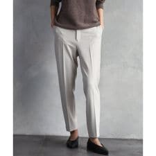 [小さいサイズ]［定番人気/新色追加］裏起毛ワイドクロップドパンツ(機能素材)