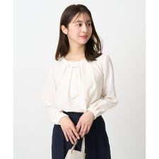 【小さいサイズ】マルチwayボウタイブラウス/洗濯機で洗える