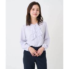 【小さいサイズ】ラッフルフリルブラウス/洗濯機で洗える