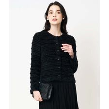 ファンシーツイードニットジャケット