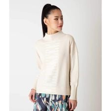 【小さいサイズ】幾何柄モチーフスパンコールニットプルオーバー