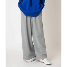 【小さいサイズ】ストレッチワイドパンツ/アルガンオイル加工/洗える