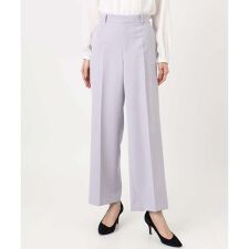 【小さいサイズ】ダブルクロス セミワイドパンツ/セットアップ対応/洗える