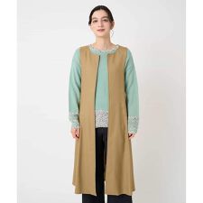 ウール混デニム前後2WAYジャンパースカート