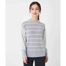 パネルボーダーニット