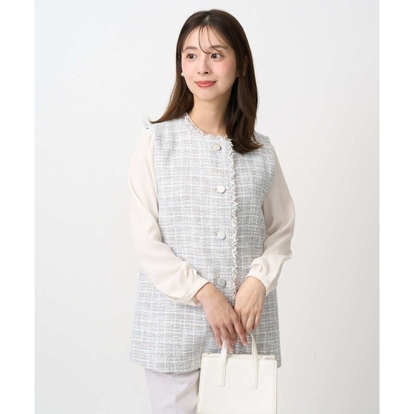 【小さいサイズ】ツイードジレ/洗える