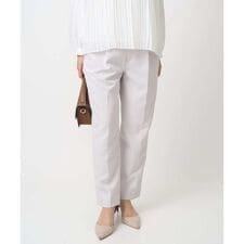 【小さいサイズ】ダブルクロス テーパードパンツ/セットアップ対応/防シワ/ストレッチ/洗える