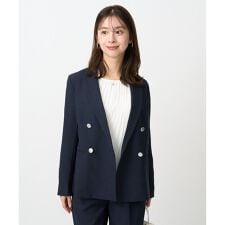 【小さいサイズ】ダブルブレストジャケット/洗える