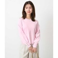 【小さいサイズ】配色デザインニット/洗える