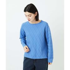 ケーブル柄ニットプルオーバー