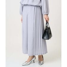 【小さいサイズ】サイドプリーツガウチョパンツ/洗える