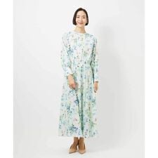 [小さいサイズ]フラワープリントワンピース