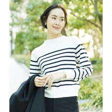 [小さいサイズ]ホールガーメント(R)ボトルネックニット