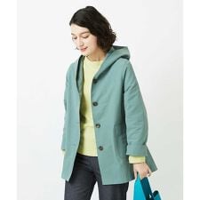 フード付きグログランコート