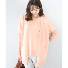 【小さいサイズ】カラーニットアンサンブル/洗える