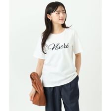 【小さいサイズ】ビーズ刺繍ロゴTシャツ/洗える