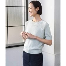 [小さいサイズ]フェードカラーラグランニット