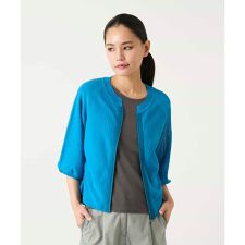 【小さいサイズ】リブポイントコンパクトニットカーディガン