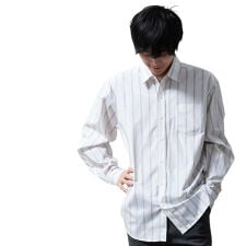 シャツ メンズ 長袖 春 カジュアルシャツ 長袖シャツ ストライプ 無地 ブロードシャツ