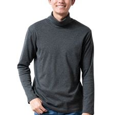 長袖tシャツ メンズ 秋冬 インナー トップス ロンt クルーネック タートルネック ハイネック