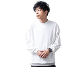 トレーナー メンズ フェイクレイヤード 長袖 スウェット 裏毛 オーバーサイズ ゆったり