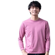 tシャツ メンズ 長袖 綿100 オーガニックコットン クルーネック Tシャツ 長袖tシャツ