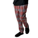 ワイドパンツ メンズ チェック サルエル ビエラチェック 柄 起毛 