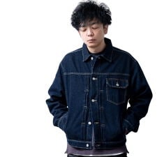 ジェネレス(geneless)のデニムジャケット メンズ Gジャン ジージャン ゆったり ルーズ ジャケット オーバーサイズ