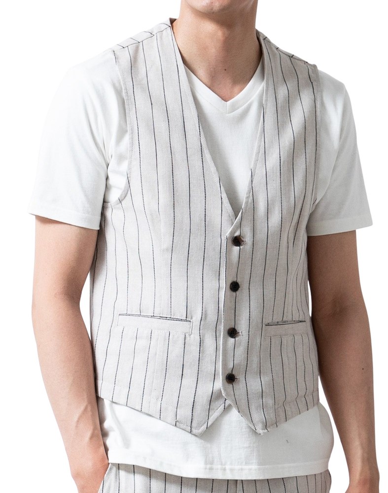 BeiBang バイバン メンズ 袖なしTシャツ 大きいサイズ 白 綿麻 無地 