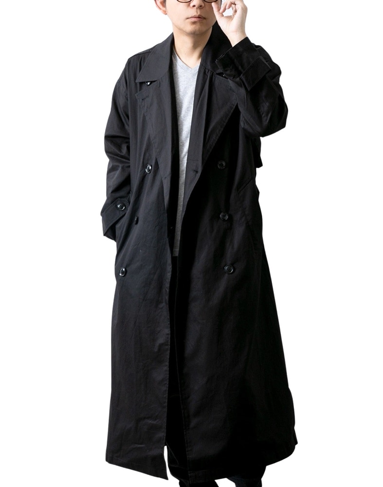 トレンチコート メンズ ロング 春 カジュアル チェスター ビッグサイズ