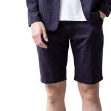 ショートパンツ メンズ ストレッチ 麻 ハーフパンツ 膝上 涼しい ショーツ ハーパン 短パン