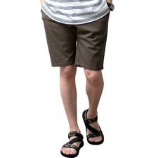 ハーフパンツ メンズ ショートパンツ ストレッチ チノパン 膝上 膝丈 パンツ 春 無地 ベージュ