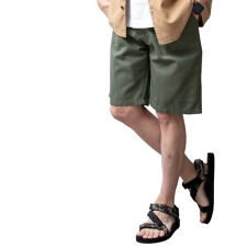 ハーフパンツ メンズ ファーストダウン 短パン ミリタリー ゆったり 涼しい 綿100 膝丈