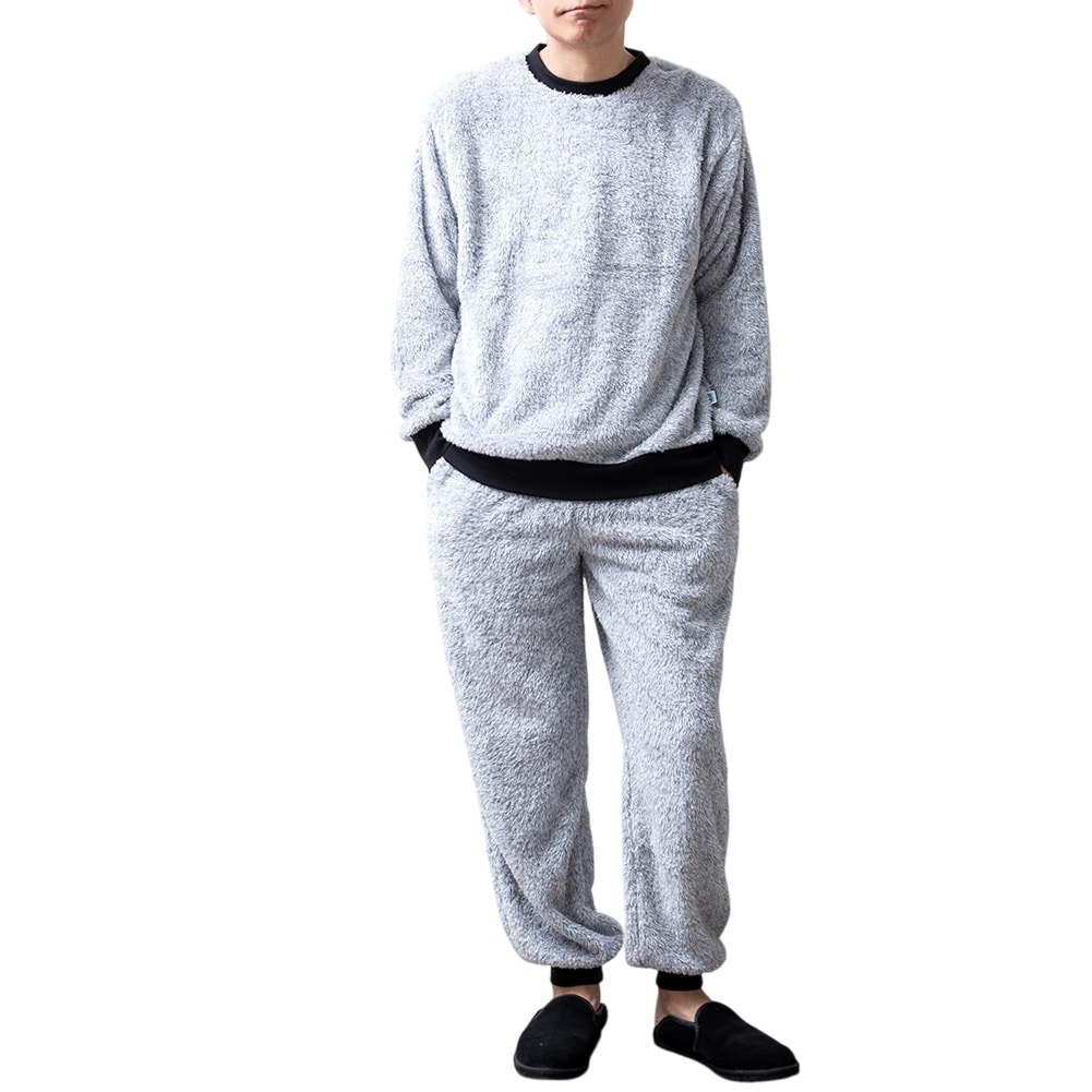 tシャツ メンズ 長袖 重ね着風 フェイクレイヤード パンク ロック