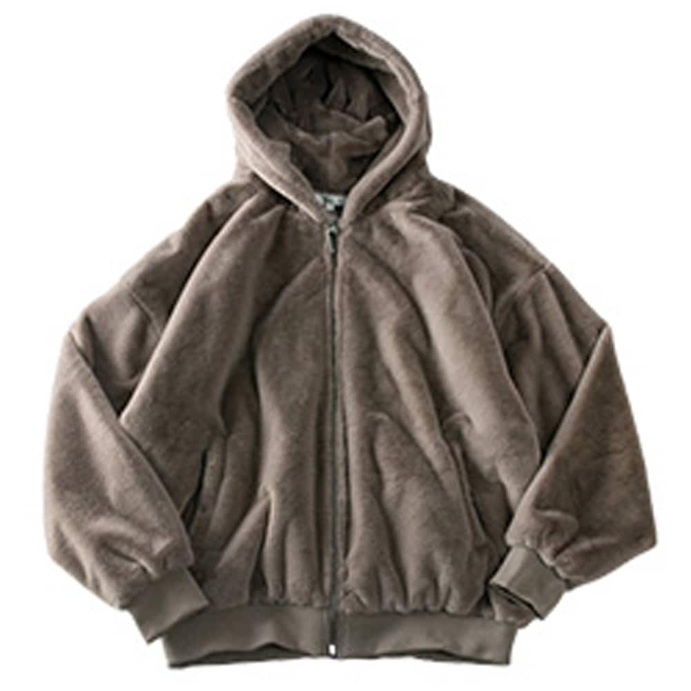 ファー パーカー メンズ アウター 冬 秋冬 ファーブルゾン 厚手 暖かい