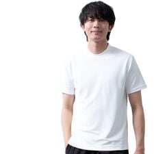 Tシャツ 半袖 メンズ 汗染み隠し 襟高 tシャツ 接触冷感 半袖Tシャツ 吸水速乾 UVカット