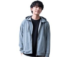 パーカー メンズ ジップアップ ボーダー パーカ 春 羽織 ジップアップパーカー 鹿の子