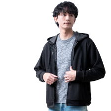 パーカー メンズ ジップアップ ボーダー パーカ 春 羽織 ジップアップパーカー 鹿の子
