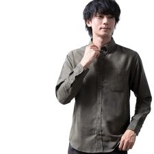 シャツ メンズ 長袖 ボタンダウン コーデュロイ メンズシャツ 秋冬 暖かい シャツブラウス