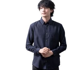 シャツ メンズ 長袖 ボタンダウン コーデュロイ メンズシャツ 秋冬 暖かい シャツブラウス