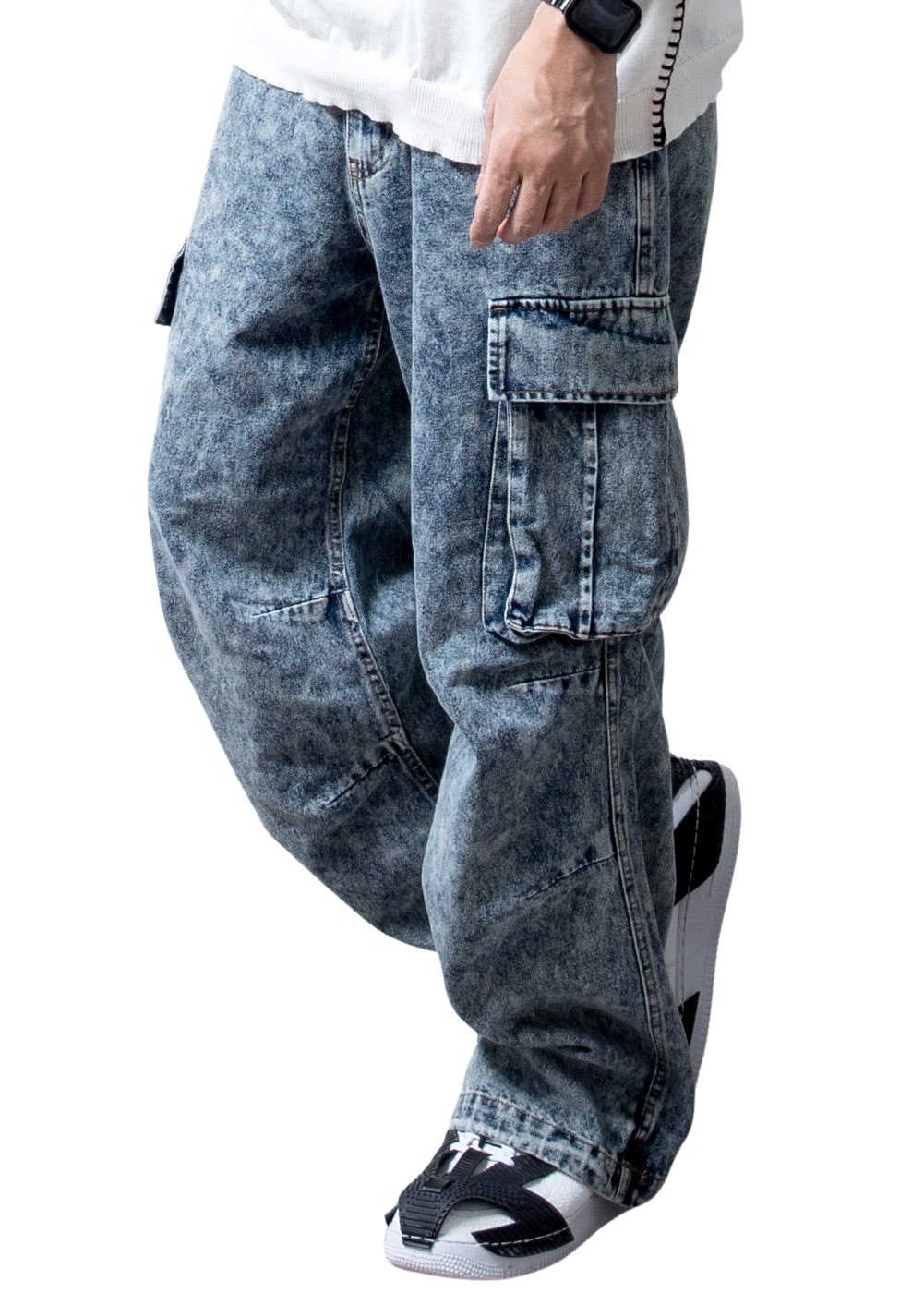 BEVAN UP 立体裁断　ワイド　カーゴパンツ BEVAN UP 立体裁断 ワイド カーゴパンツ