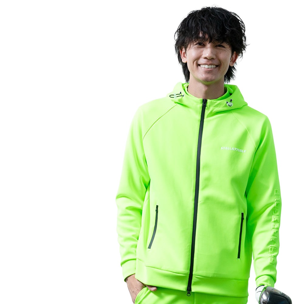 LUXEAKMPLUS ゴルフ ボタニカル2wayパーカー【Safari掲載