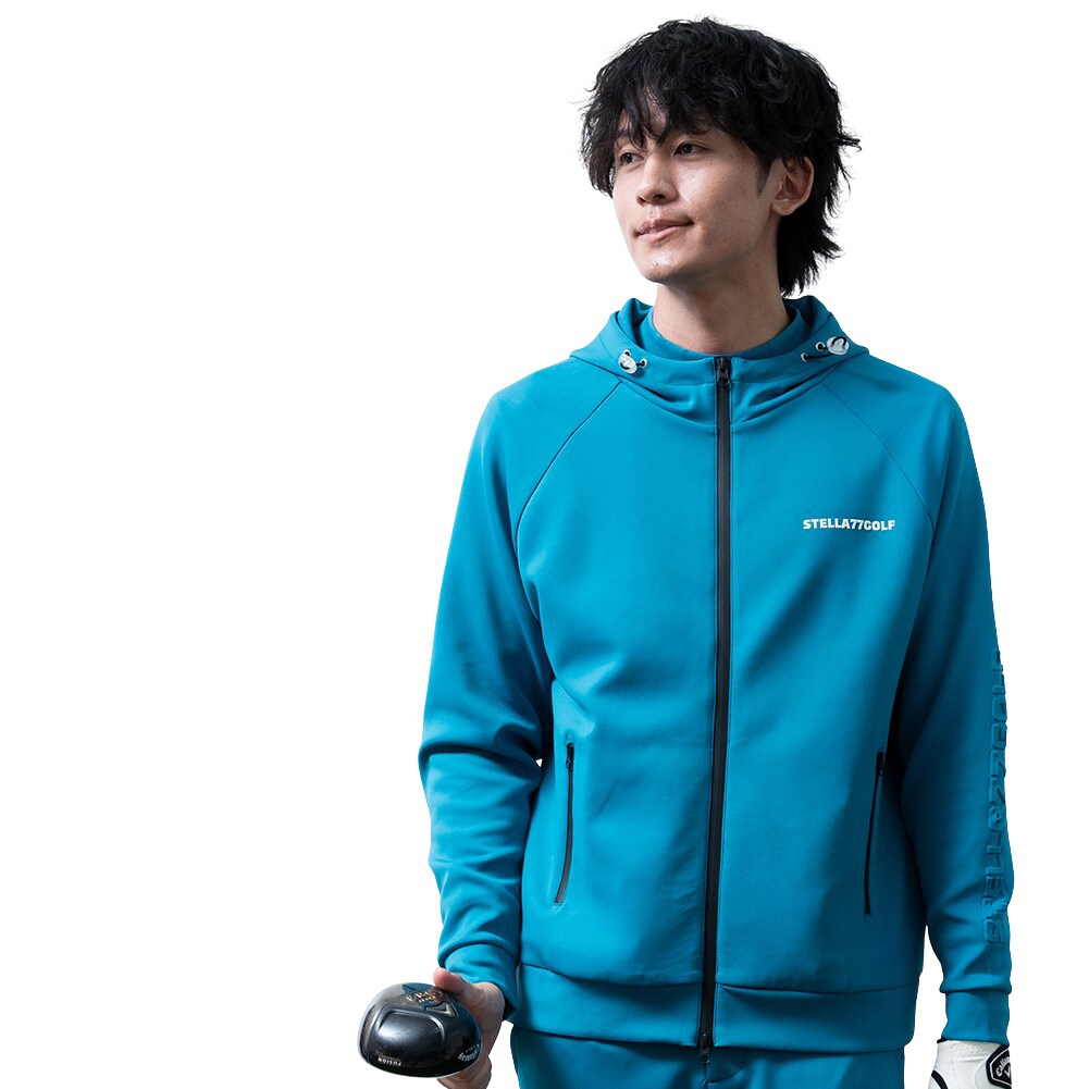 LUXEAKMPLUS ゴルフ ボタニカル2wayパーカー【Safari掲載